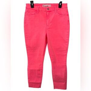 Frank & Eileen Sligo Neon Pink Skinny Jeans Italian Power Denim Size 31